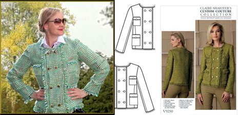 sewing pattern chanel style jacket